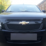 Защита радиатора "Standart" Chevrolet Cobalt (2013-н.в.) низ, чёрная купить недорого с доставкой в Боровичи