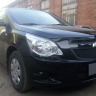 Защита радиатора "Standart" Chevrolet Cobalt (2013-н.в.) низ, чёрная купить недорого с доставкой в Боровичи