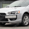 Воздуховоды радиатора в передний бампер (Цельные) var №2 для Mitsubishi Lancer X (2007-2010) купить недорого с доставкой в Боровичи