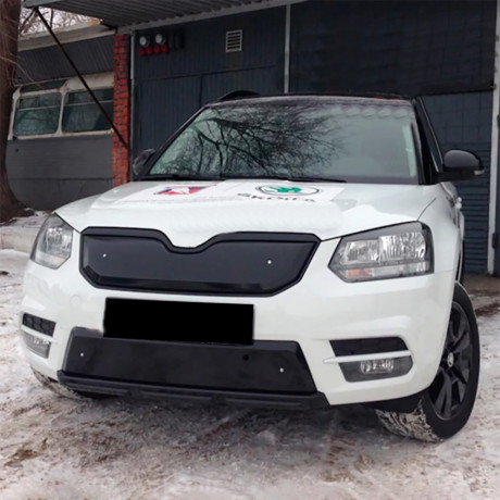 Зимний экран верхний, (текстурный пластик) для Skoda Yeti City (2013-2018) купить недорого с доставкой в Боровичи