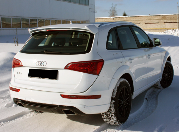 Спойлер (АнтиКрыло) (в комплекте с эмблемой ABT) в стиле "ABT" для Audi Q5 (2008-2012) купить недорого с доставкой в Боровичи