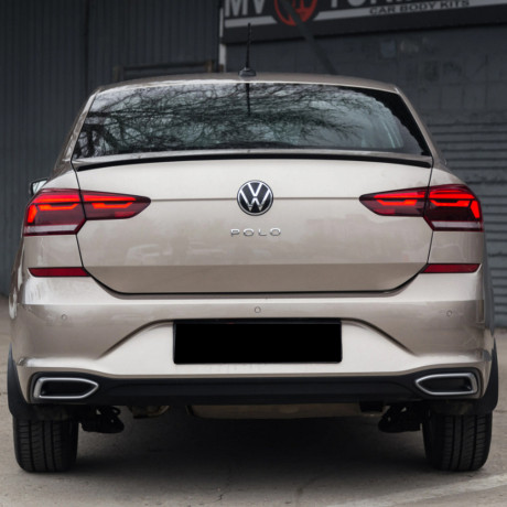 Имитация выхлопа SPACE GRAY (серый глянец) для Volkswagen Polo Liftback (2020-2023) купить недорого с доставкой в Боровичи